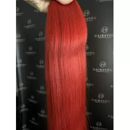 LuxLine kitka włosów 50cm red 100g kolorowe