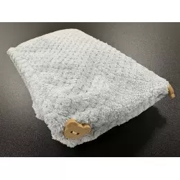 Turban do włosów - ręcznik błękitny z mikrofibry