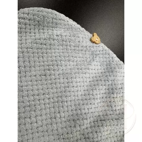 Turban do włosów - ręcznik błękitny z mikrofibry