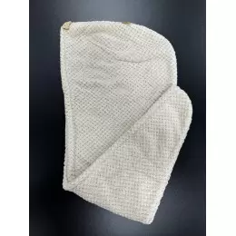Turban do włosów - ręcznik błękitny z mikrofibry