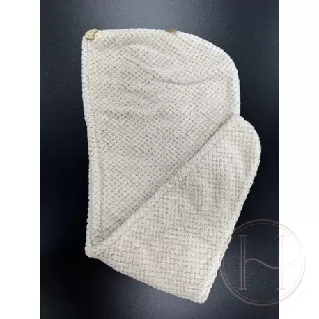 Turban do włosów - ręcznik błękitny z mikrofibry