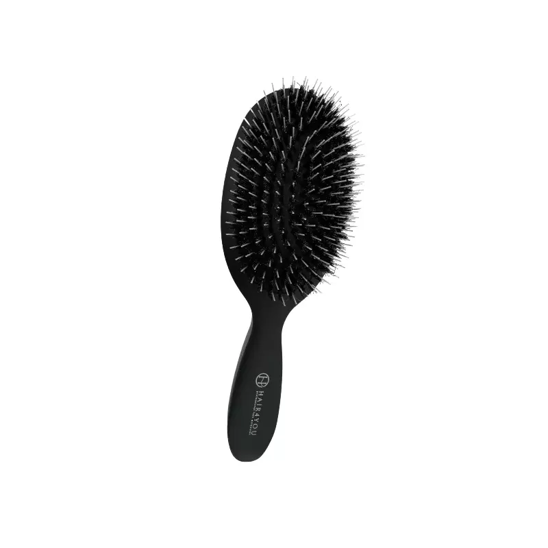 Boar Hair Spa Brush - Elegant Black Matte