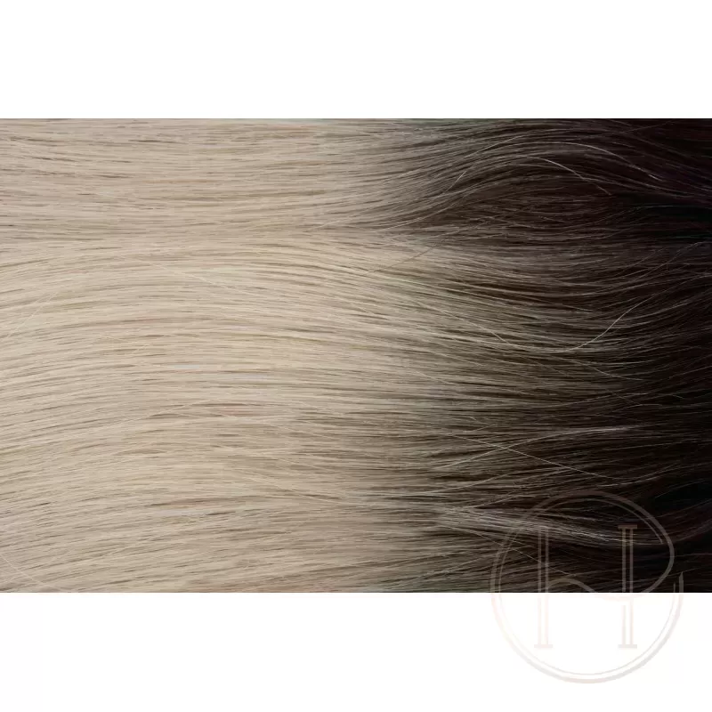 AB Arctic Blonde Ombre 50cm INVISIBLE Clip In Set GoldLine