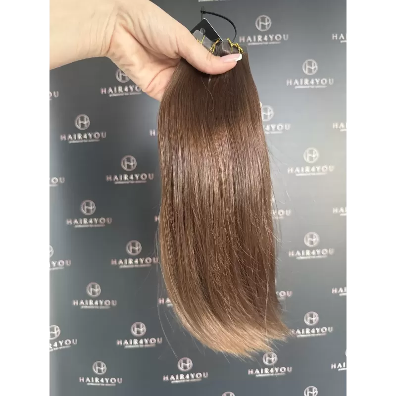 SLAVISCHES JUNGFERNHAAR Tape-In 34cm 49g 12 Tressen