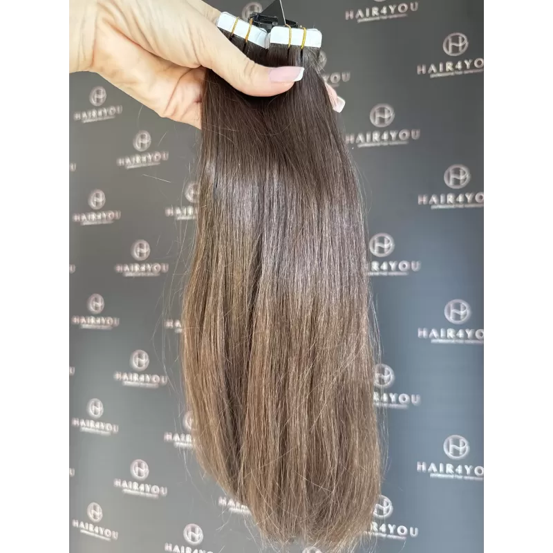 SLAVISCHES JUNGFERNHAAR Tape-on 34cm 69g 17 Tressen