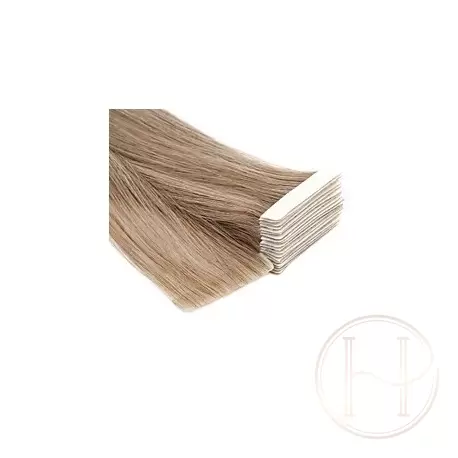 1b bardzo ciemny brąz Włosy na taśmie silikonwej 50cm skin weft TAPE ON