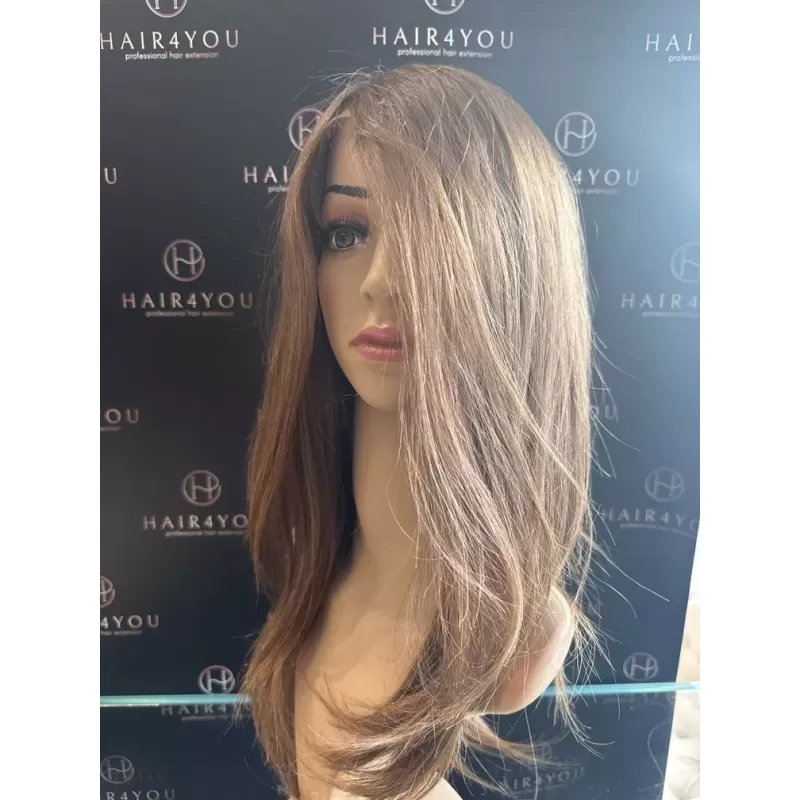 Silikon-Perücke mit Lace-Front PREMIUM slawisches Haar a16