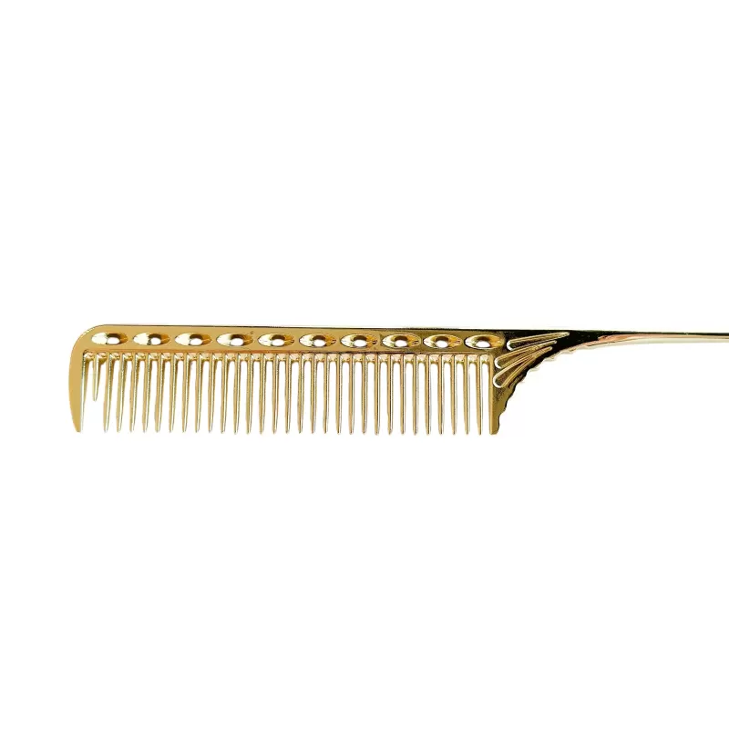 Friseurkamm mit Metallspitze GOLD