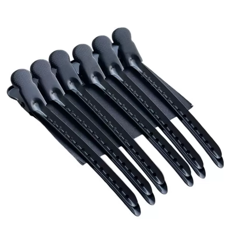 Friseur-Clips Set 6 Stück Schwarz