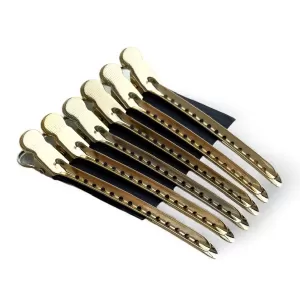Friseurclips Set 6er Gold