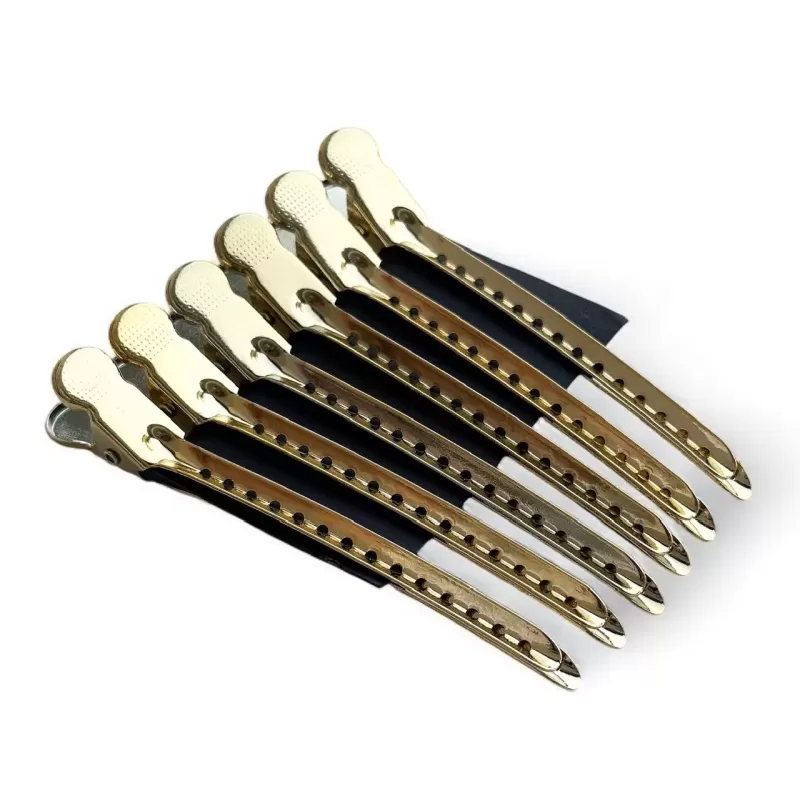 Friseurclips Set 6er Gold