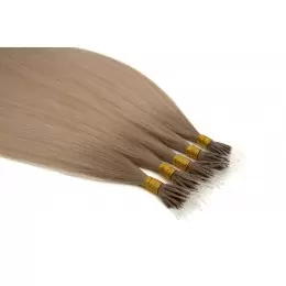 BB bergen blonde 50cm GoldLine NANORINGI SOFT 20szt. REMY 0,8g
