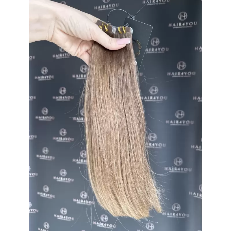 SLAVISCHES JUNGFRAUENHAAR Tape-On 40cm 64g 15 Tressen