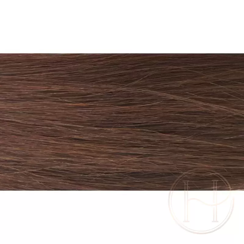 4 braun 30cm PFERDESCHWANZ Clip in GoldLine
