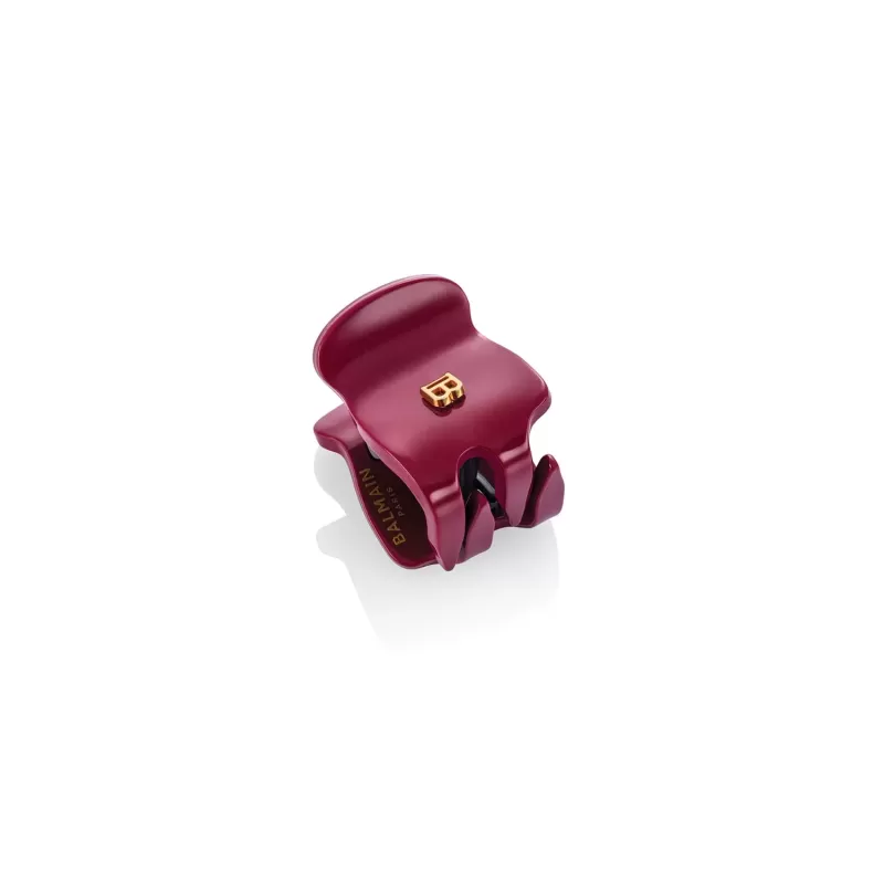 BALMAIN Haarspange XS Velvet Burgundy
