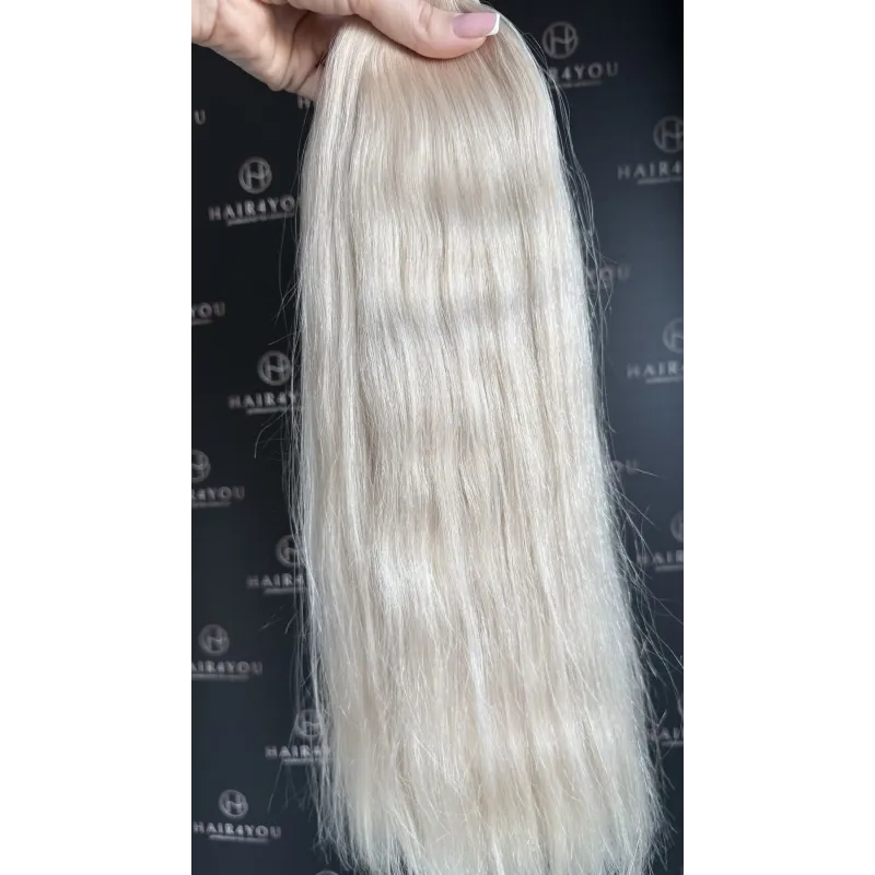 Perlblond GoldLine SOFT 50cm Haare, lockerer Zopf 25g