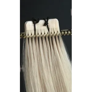 pearl NEW Perlblond 40cm SLIM TAPE ON 3cm GoldLine SOFT
