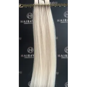 pearl NEW perłowy blond 50cm SLIM TAPE ON 3cm GoldLine WAVE gewellt