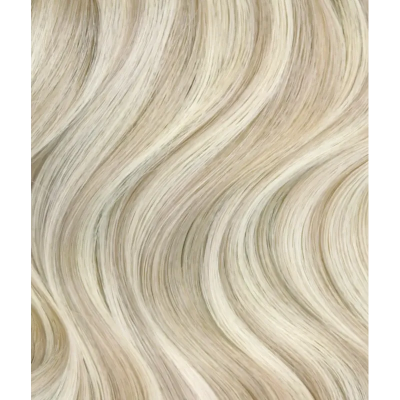 P8/60 Caramel Latte NEW 60cm FLAT KERATIN Hair GoldLine SOFT Mini Bonds