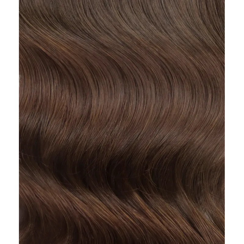 4 Braun 60cm SLIM TAPE ON 3cm GoldLine SOFT Haare