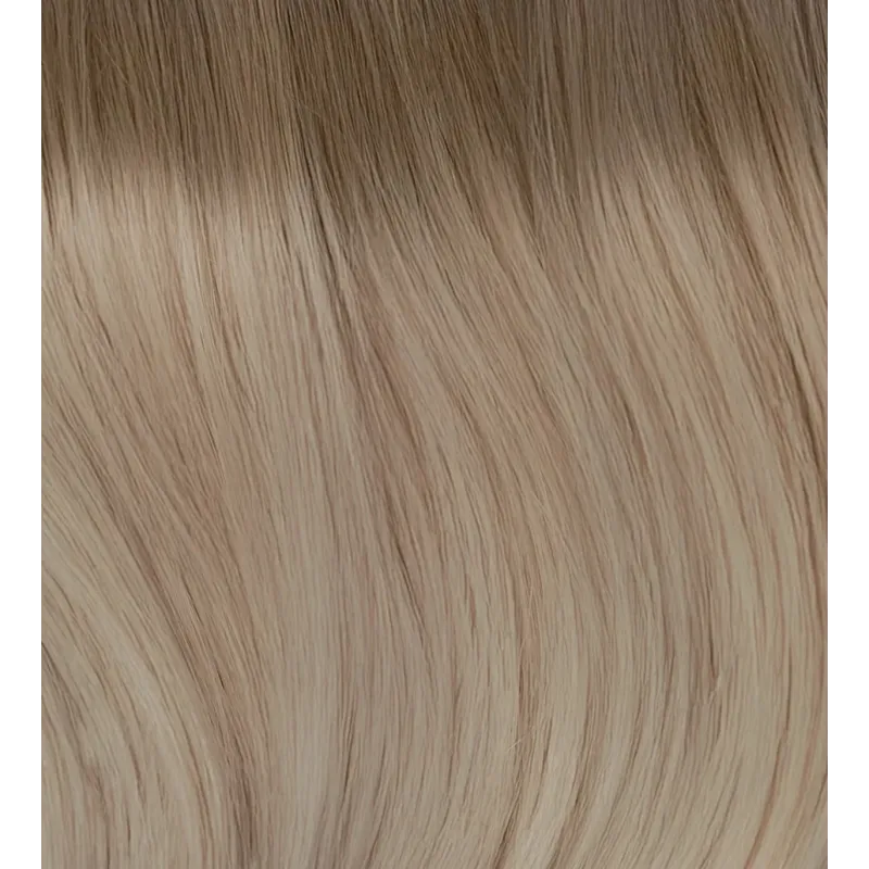 MOCHA BEIGE s51-81/221 NEW 40cm FLAT KERATIN Echthaar GoldLine SOFT Mini Bonds
