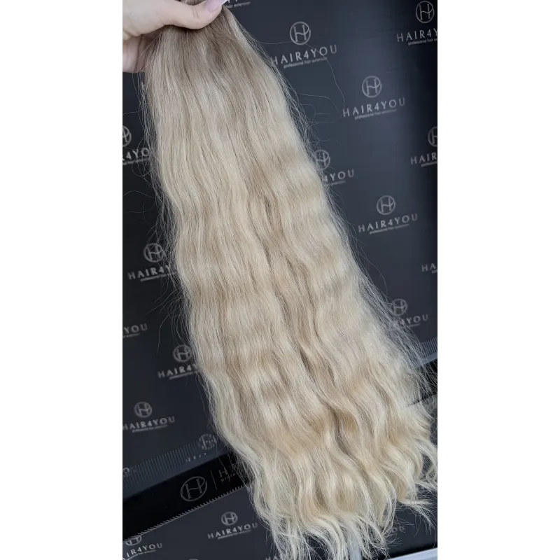 68 cm 195 g Zopf aus slawischem Echthaar (aus einem Zopf)