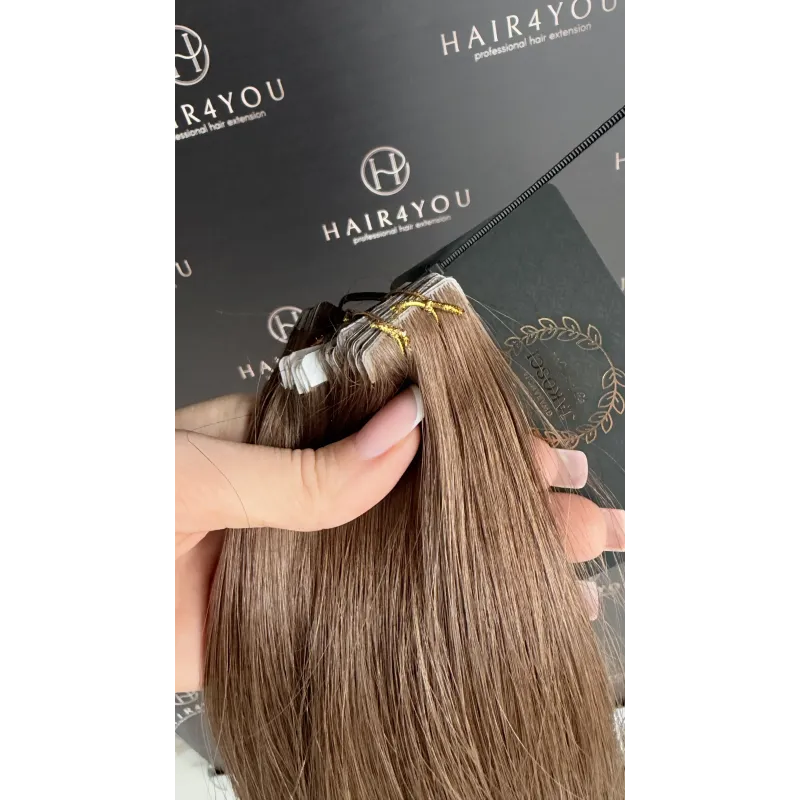 41cm 112g VIRGIN SLAVIC HAIR tape-on 16.5" SKIN 11 pieces