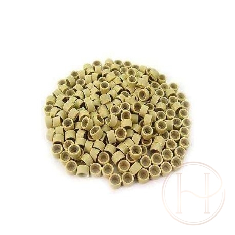 Microringi z silikonem blond 100szt Microringi z silikonem blond 100szt
