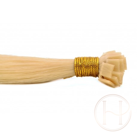22 beżowy blond 50cm GoldLine ULTRADŹWIĘKI 20szt. REMY flat MINI BONDES