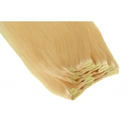 22 beżowy blond  50CM CLIP IN GOLDLINE 120G