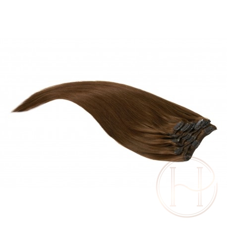 6 jsny brąz 50CM CLIP IN GOLDLINE 120G 6 jsny brąz 50CM CLIP IN GOLDLINE 120G