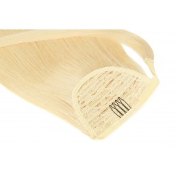 22 beżowy blond  50cm KUCYK clip in GoldLine