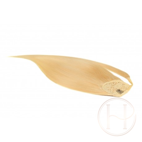 22 beżowy blond  50cm KUCYK clip in GoldLine