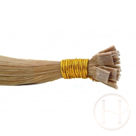 14 ciemny naturalny brąz 60cm GoldLine MIKRORINGI 20szt. REMY