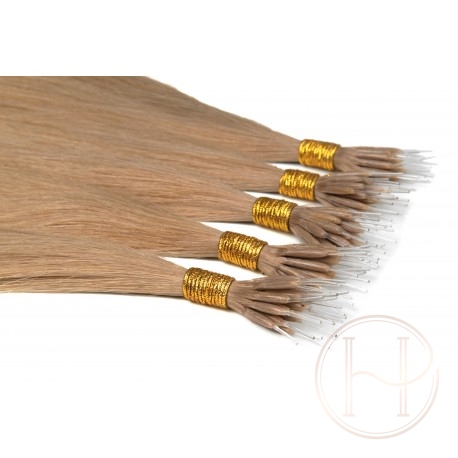 24 średni blond 40cm GoldLine MIKRORINGI 20szt. REMY 24 średni blond 40cm GoldLine MIKRORINGI 20szt. REMY
