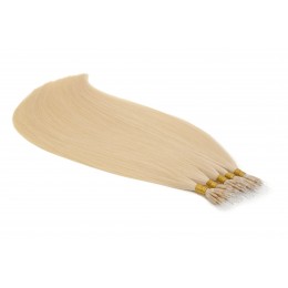 613 najjaśniejszy blond 50cm GoldLine MIKRORINGI 20szt. REMY