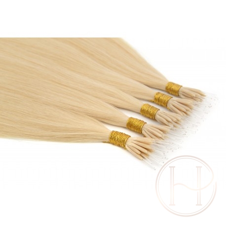 22 beżowy blond 50cm GoldLine ULTRADŹWIĘKI 20szt. REMY 0,8g flat MINI BONDES