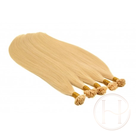 22 beżowy blond 50cm GoldLine ULTRADŹWIĘKI 20szt. REMY flat MINI BONDES