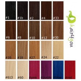 60 Platinblond 50cm Keratin 0,6g 10 Stk.