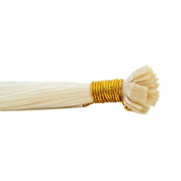 60a popielaty blond 50cm GoldLine MIKRORINGI 20szt. REMY