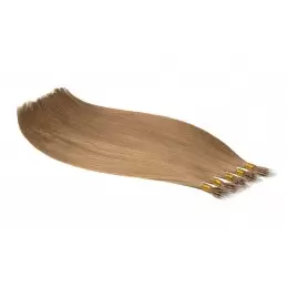 18 średni naturalny blond 50cm GoldLine MIKRORINGI 20szt. REMY